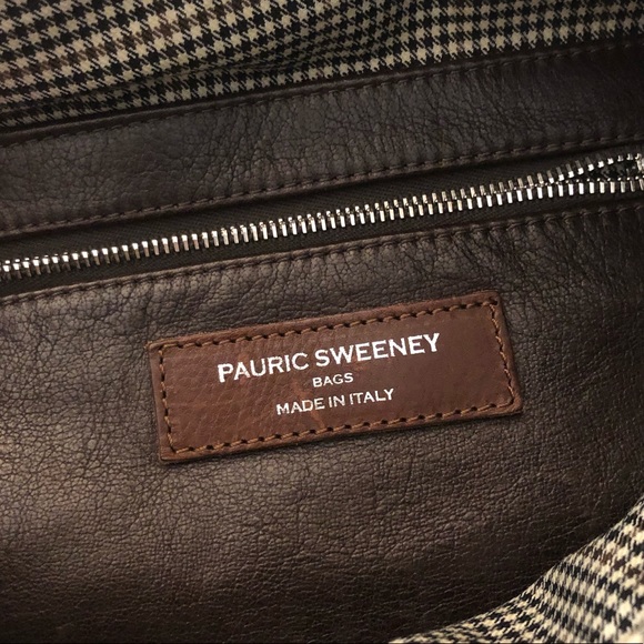 Pauric Sweeney Italian Suede & Leather Buckle Bag - Picture 10 of 16